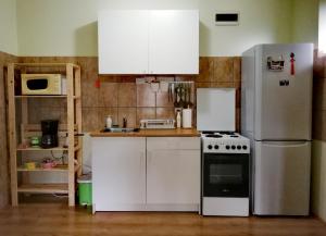 Kuchyň nebo kuchyňský kout v ubytování Apartment Jazz