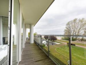 a view from the balcony of a house at VacationClub – Ultra Marine Apartament 27 in Kołobrzeg