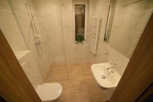 Kúpeľňa v ubytovaní Apartamenty Górskie Widoki koło Szczyrku