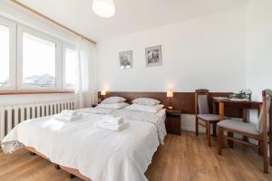 Postel nebo postele na pokoji v ubytování Na zoloju