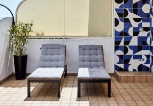 A seating area at Hotel La Fenice