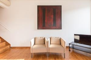 Posedenie v ubytovaní Amazing penthouse with private terrace in Trastevere
