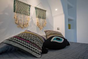 Кровать или кровати в номере Beachside Villa Agios Sostis