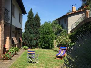 A garden outside Villa Romolina