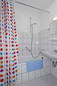 Ένα μπάνιο στο Ferienhaus Nordwind