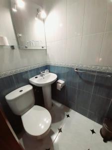 Kúpeľňa v ubytovaní Hostal Kokkola