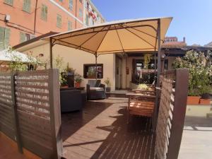 Patio nebo venkovní prostory v ubytování Locanda Sapori