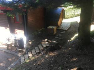 Zahrada ubytování Chalet Le Cactus avec sauna privatif