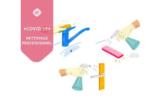 un conjunto de ilustraciones de manos desatando una corbata en Studio Vahiny2 All comfort WIFI NETFLIX Parking, en Saint-Nazaire