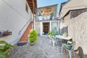 Μπαλκόνι ή βεράντα στο Ferienwohnung Eulenhof