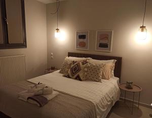 Ένα ή περισσότερα κρεβάτια σε δωμάτιο στο Stylish Ground Floor Maisonette