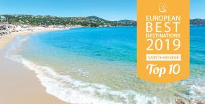 a poster for the european best destinations summer maximize top beach at Casa Louise Suites and Spas privatifs in Sainte-Maxime