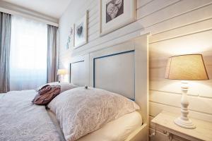 Postel nebo postele na pokoji v ubytování Haus Herzog