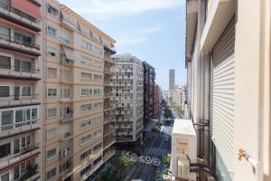 a view of a city street from a building at Estudio Rambla in Alicante