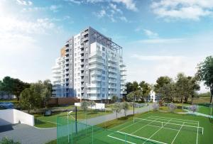 Tenis a/nebo squash v ubytování Apartament Baltica Towers nebo okolí