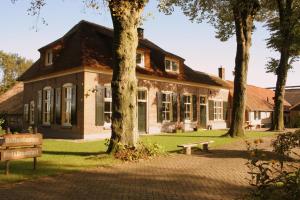 a building with a tree in front of it at Het Spijkerhuys in Luttenberg