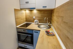 Kuchyň nebo kuchyňský kout v ubytování Annona Apartments + 37 fotografií
