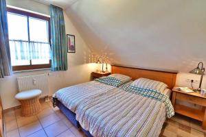 - une petite chambre avec un lit et une fenêtre dans l'établissement OEWERN DIEK Whg. OD-07, à Wustrow