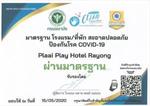 Certifikát, hodnocení, plakát nebo jiný dokument vystavený v ubytování PLAAI Play Hotel