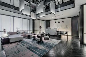 Posezení v ubytování Qingdao Treasure Hotel