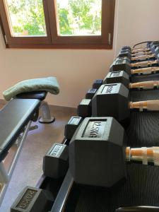 Fitness centrum a/nebo fitness zařízení v ubytování Quinta das Pedras