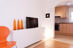 Kuchyň nebo kuchyňský kout v ubytování Patio Budget Apartment 12
