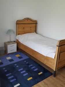 Postel nebo postele na pokoji v ubytování Ferienhaus Hedwig