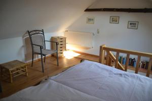 Postel nebo postele na pokoji v ubytování Ferienwohnung Hummel