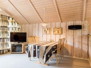 TV a/nebo společenská místnost v ubytování Holiday home Oksbøl XLII