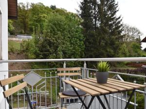 Balkón nebo terasa v ubytování Apartment in Tännesberg near Goldsteig Trail
