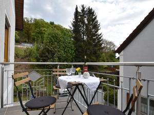 Balkón nebo terasa v ubytování Apartment in Tännesberg near Goldsteig Trail
