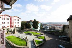 a view of a city from a building at Txoriak - Basquenjoy in Hondarribia