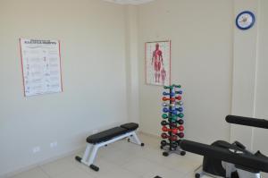 Fitness centrum a/nebo fitness zařízení v ubytování Lotus Hotel - à 6 km do Santuário de Aparecida-SP