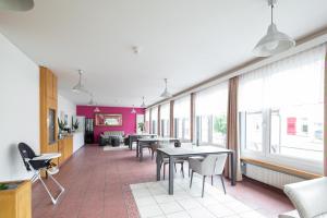 Χώρος καθιστικού στο Hotel Lötschberg