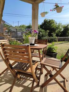 Balkon lub taras w obiekcie Apartman Josip