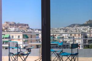 O vedere generală la munți sau o vedere la munte luată de la acest apartament