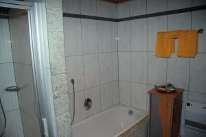 Koupelna v ubytování Am Waldrand