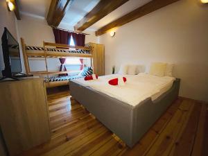 Posteľ alebo postele v izbe v ubytovaní Hostel Białystok Centrum