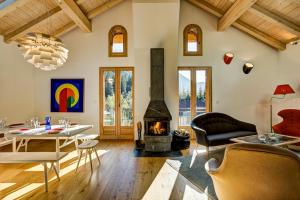 Χώρος καθιστικού στο Villa Mont Blanc