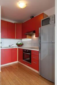 Kuchyň nebo kuchyňský kout v ubytování Apartments Vista