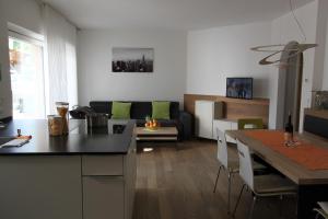 Kuchyň nebo kuchyňský kout v ubytování Hotel Lengsteinerhof