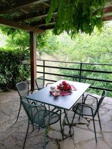A garden outside Villa Romolina
