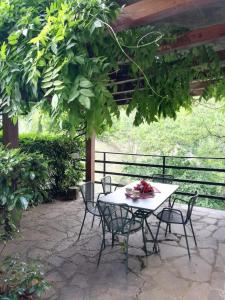 A garden outside Villa Romolina