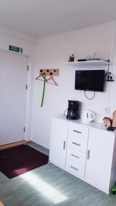 Dapur atau dapur kecil di Eidavellir Apartments and Rooms