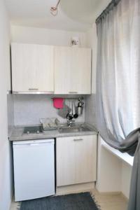 Kuchyň nebo kuchyňský kout v ubytování Apartments Knezgrad