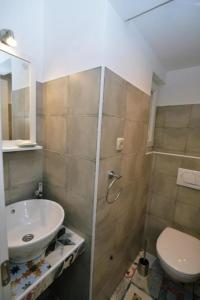 Koupelna v ubytování Apartments Knezgrad