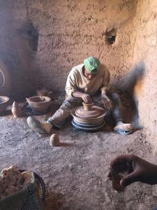 Clients de l'établissement kasbah Dar Bahnini