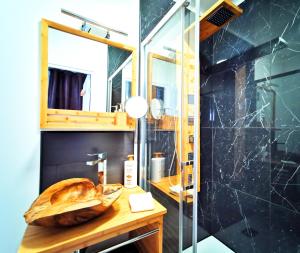 Koupelna v ubytování Appart Hotel Relax Spa