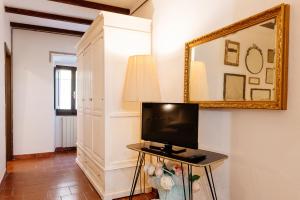 TV a/nebo společenská místnost v ubytování B&B Borgo di Oliveto - Appartamenti con Cucina