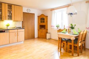 Kuchyň nebo kuchyňský kout v ubytování Strauss Appartements